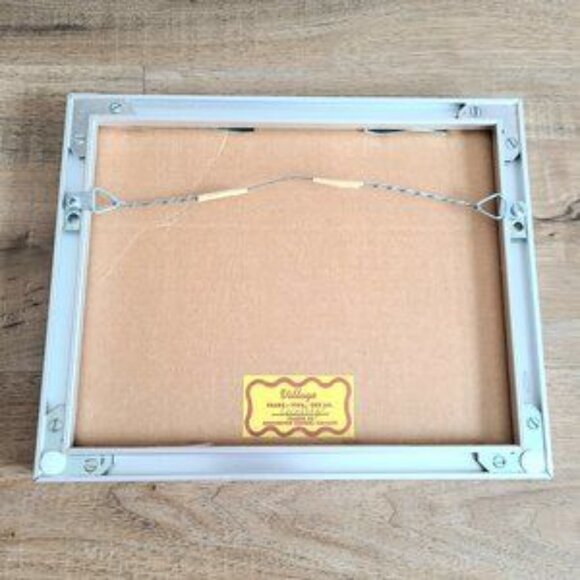 Signed by Virginia Miller framed art. Kitten portrait. - Picture 5 of 5